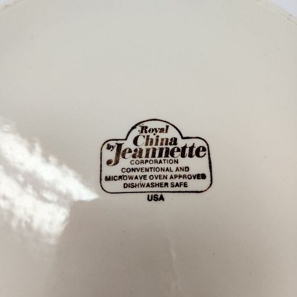 Vintage Royal China by Jeannette Ceramic Pie Pan with Apple Pie Recipe on it 11" - Picture 6 of 7